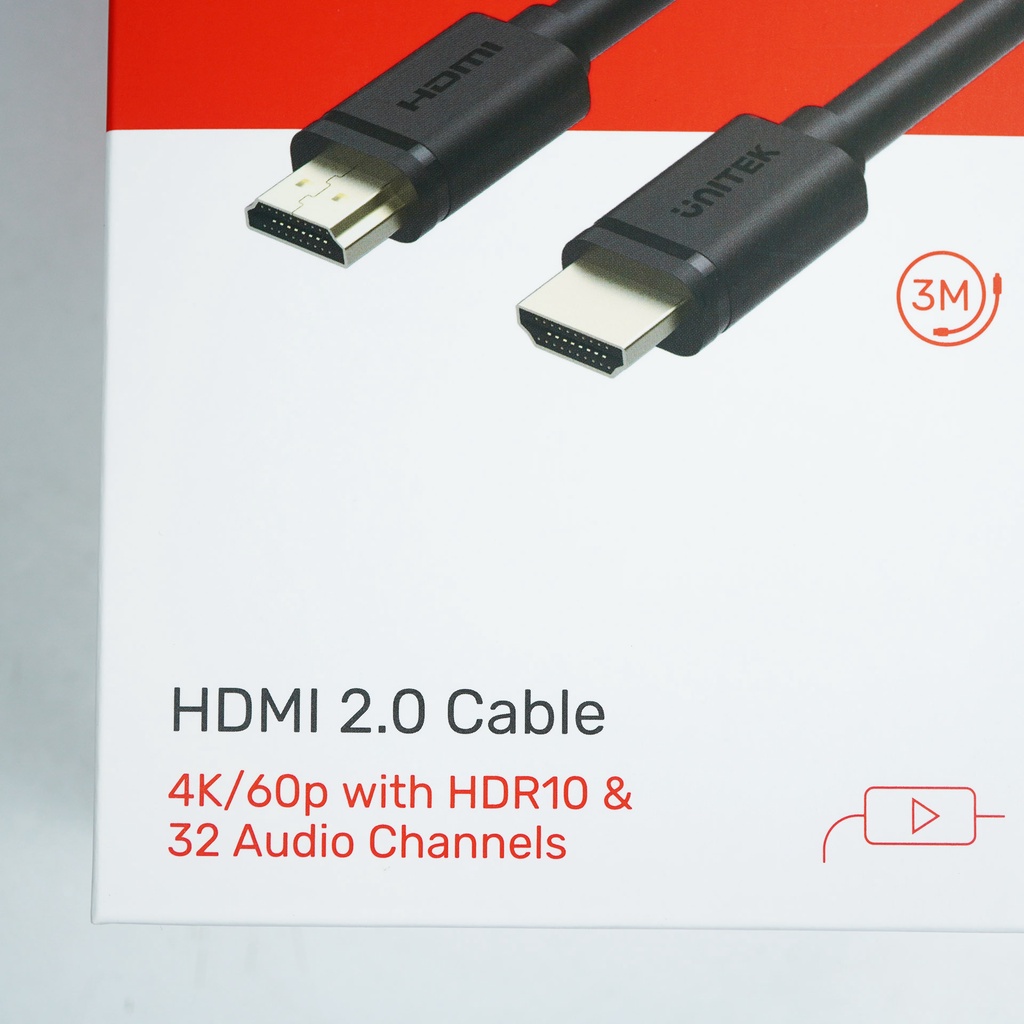 KABEL HDMI UNITEK 3M C139M KABEL HDMI PREMIUM 4K 3D GOLD PLATE