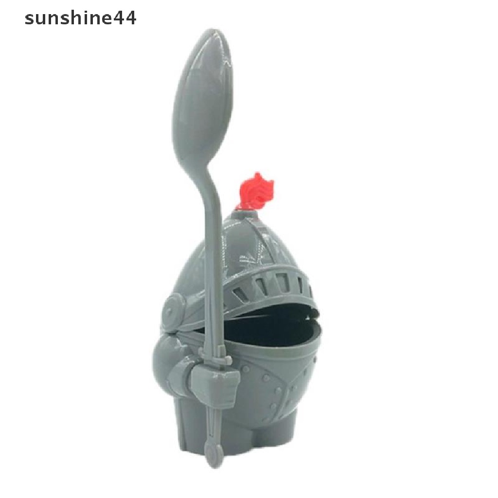 Sunshine Holder Telur Bentuk Prajurit Retro Dengan Sendok Untuk Anak