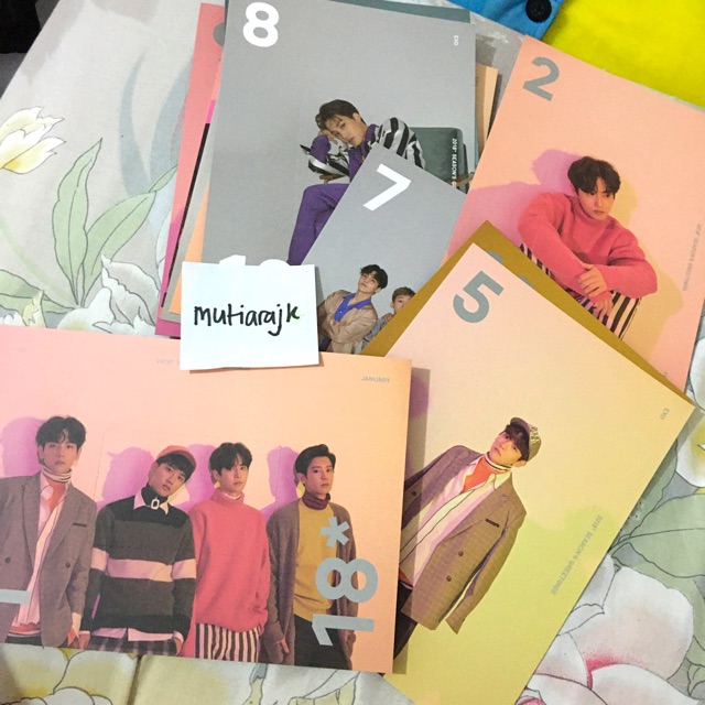 Sharing EXO 2018 Seasons Greetings     Obsession album kai sehun baekhyun chanyeol suho chen pc