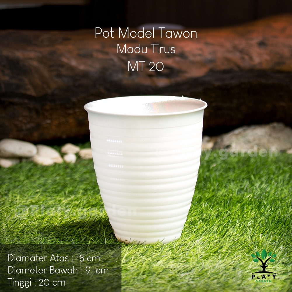 Pot Tawon Madu Tinggi 12, 15, 18cm  - Merk Madu | Pot Tanaman Hias | Tawon Tirus Merk Madu