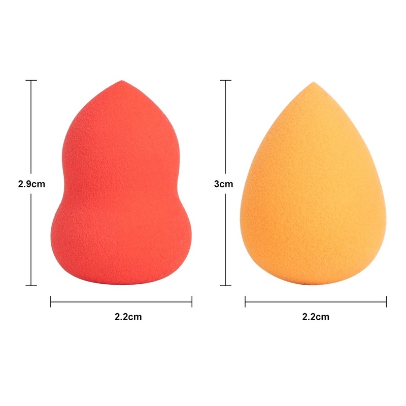 [4/12 Pcs Set Random Color &amp; Style Mini Makeup Sponge Blender ] [Latex-Free Foundation Blending Sponge] [Cosmetic Puff For Applying Powder,Cream,Liquid]