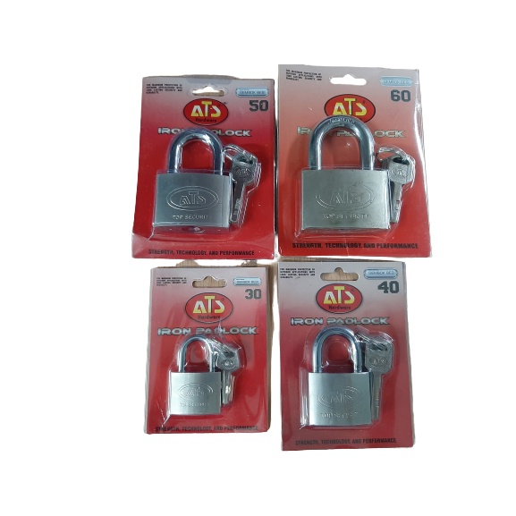 OLS Gembok Putih Nikel Bagus 30 40 Anti Maling Anti Karat Panjang PendeK