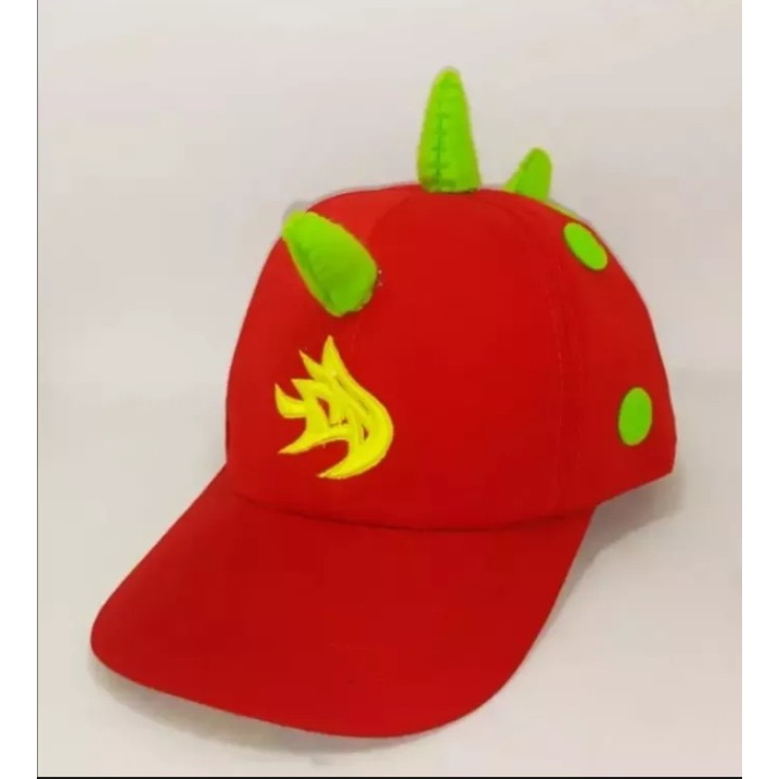 MOTIF RONDOM Topi BoboiBoy Anak Laki Laki / Topi BoboiBoy Halilintar / Topi BoboiBoy Bordir