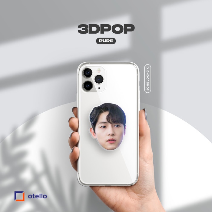 Griptok Acrylic Song Joong Ki 3D Pure Pop Reusable Phone Grip Premium Socket Popstand Akrilik