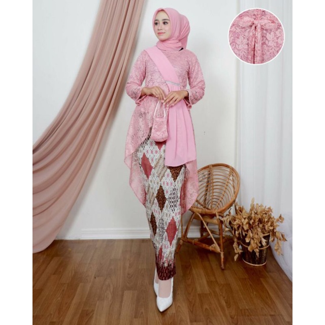 Kebaya soraya set kebaya brukat selendang/ketelan kebaya soraya /kebaya selendang /set kebaya soraya terbaru/kebaya wisuda/kebaya kondangan/kebaya srikandi/kebaya tunik /kebaya pesta /kebaya murah