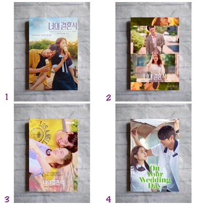 Poster film drama korea On Your Wedding Day hiasan dinding kayu aesthetic kamar tidur ruang tamu