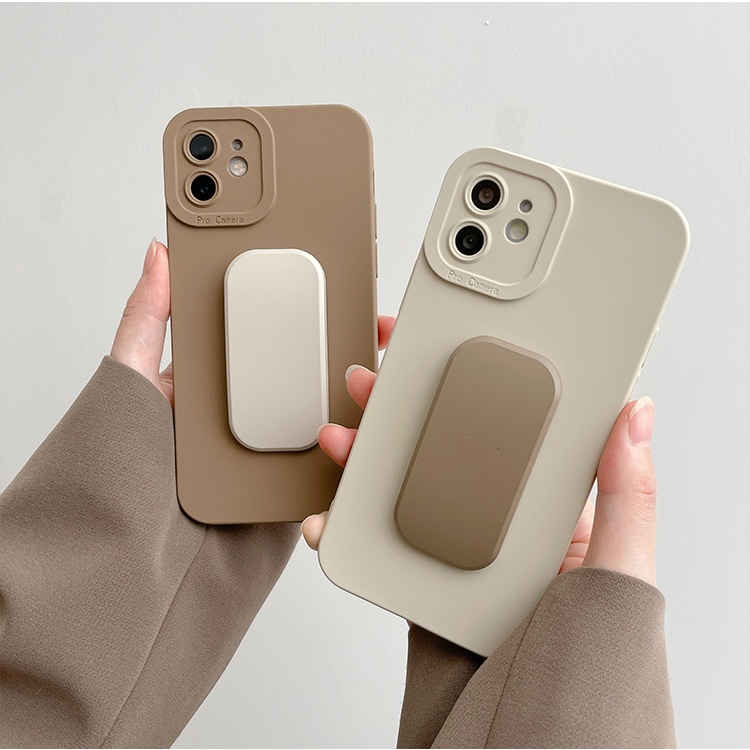 Soft Case Silikon 13pro 13prm Dengan Stand Untuk iphone 11 / 12pro Max / 7plus / 8plus / Xr / xs Max / 11 / 8plus / SE-Se2020207Plus