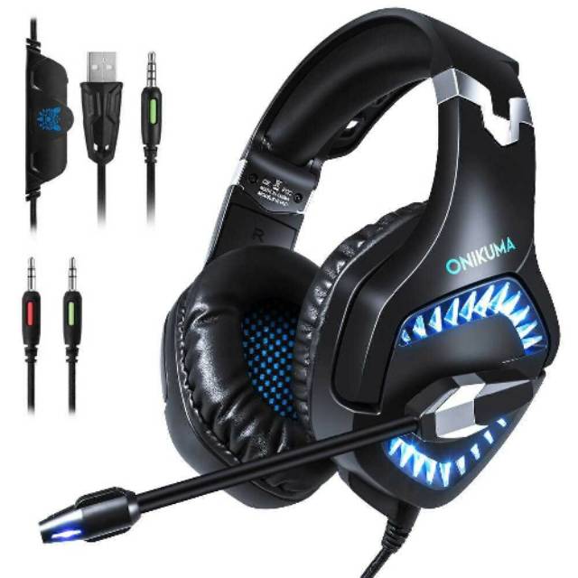 ONIKUMA Hunterspider Gaming Headset Super Bass LED with Mic