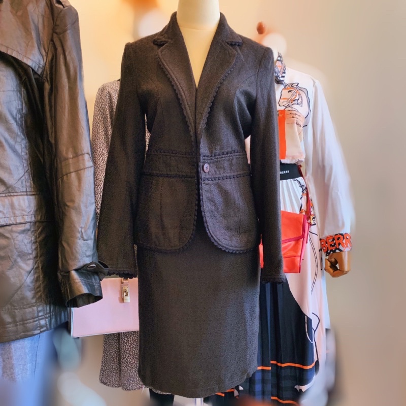 set blazer rok the executive preloved PL original ori XS to S