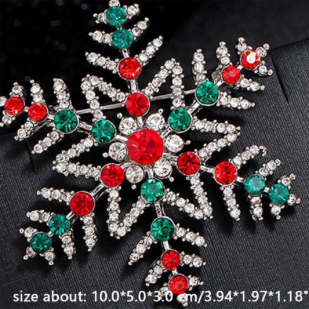 Gongjing1 Bros Pin Bentuk Wreath Natal Elegan Portable Untuk Wanita