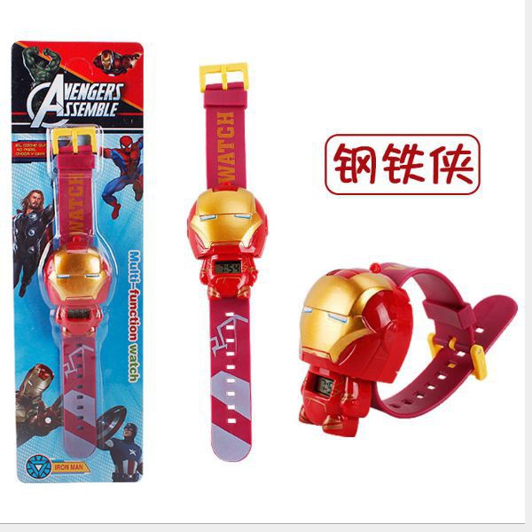 BAJ JAM TANGAN ANAK MURAH ROBOT SUPER-HERO KARAKTER LUCU MURAH DIGITAL ARLOJI LOL BATMAN IRONMAN - JA019