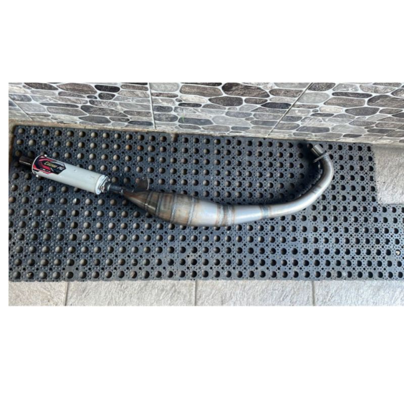 Knalpot Creampie Original Jogja Suzuki Satria hiu Lumba 2tak Dot Samping Galvanis Almu Original Raci