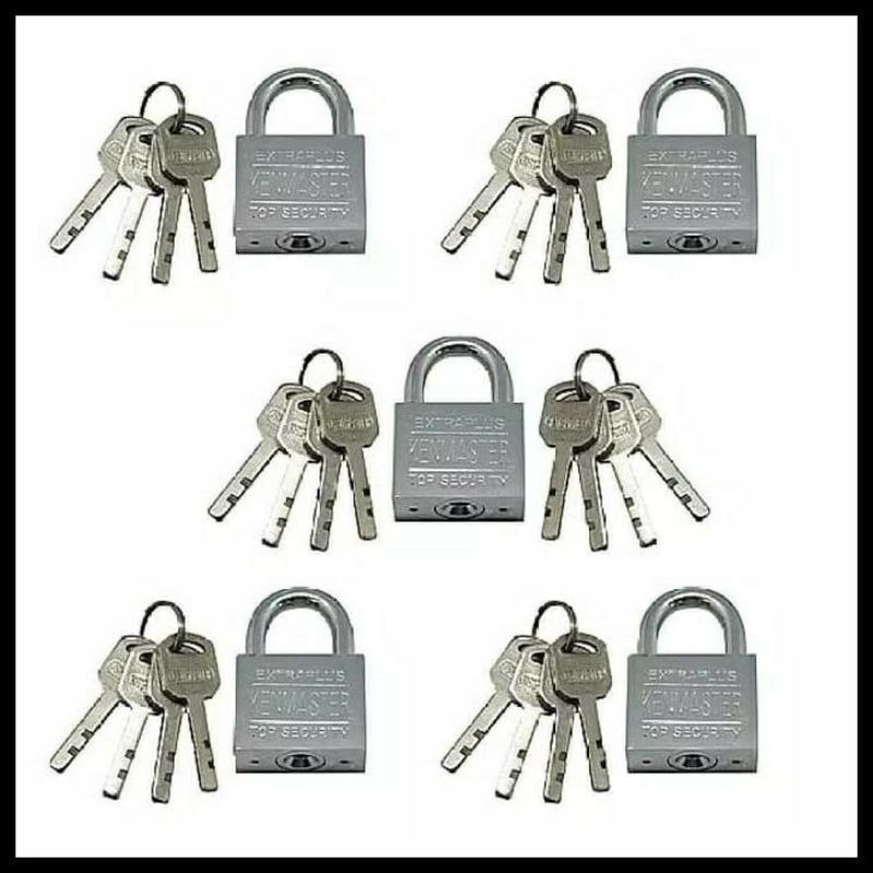 UK.40mm Isi 5 pcs . Kenmaster , Gembok , Kunci gembok , Master Key