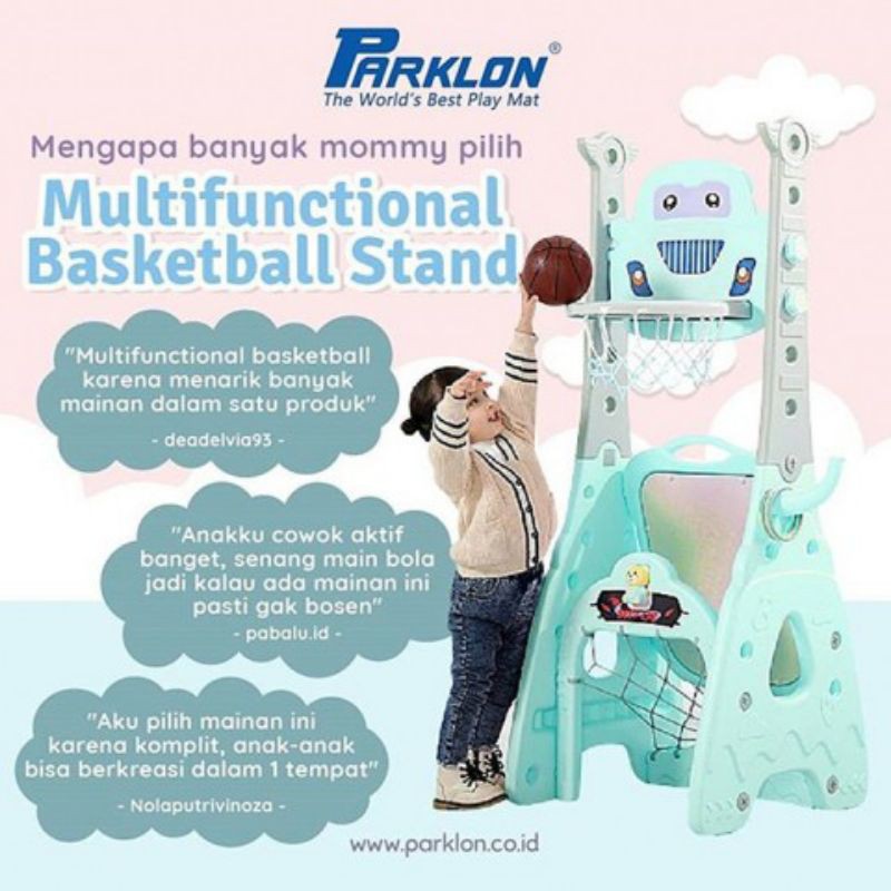 Parklon 7in1 Easel Playing Center / Multifunction Basketball Stand