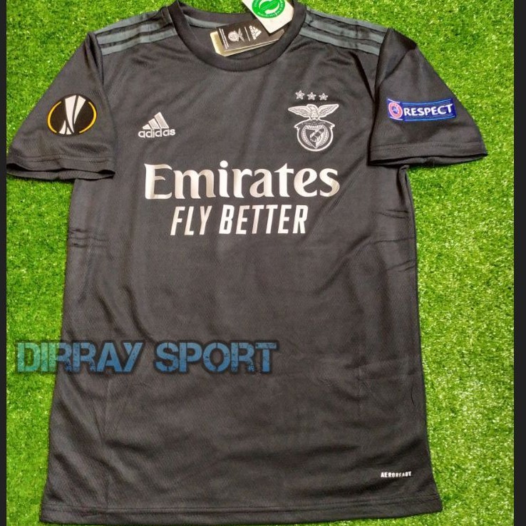 JERSEY BOLA BENFICA AWAY 2020/21 plus Patch UEL