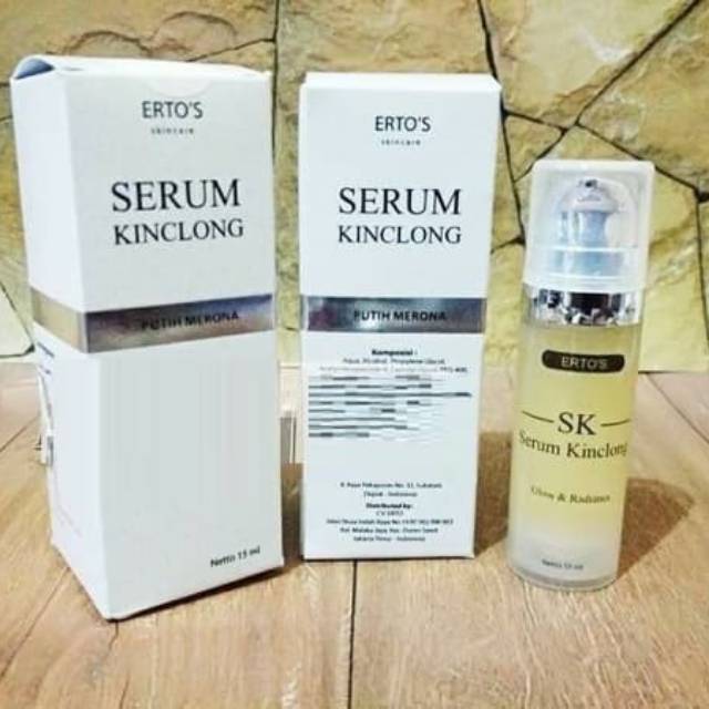 (ERTOS) SERUM KINCLONG/PENCERAH WAJAH.