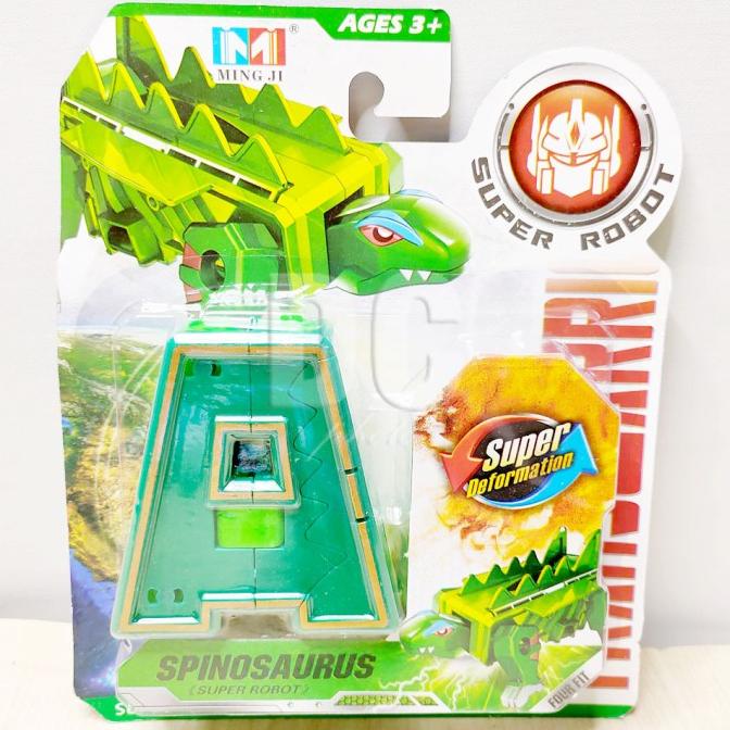 """] Super Robot Abjad 607 ABCD BESAR Huruf Transform Robot Dino Dinosaurus