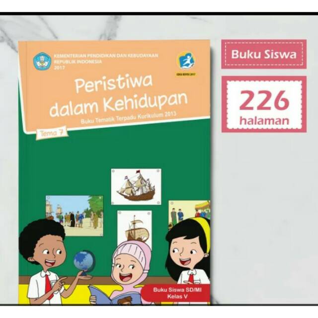 Buku bse tematik k13 dikbud kelas 5 tema 7 peristiwa dalam kehidupan revisi 2017