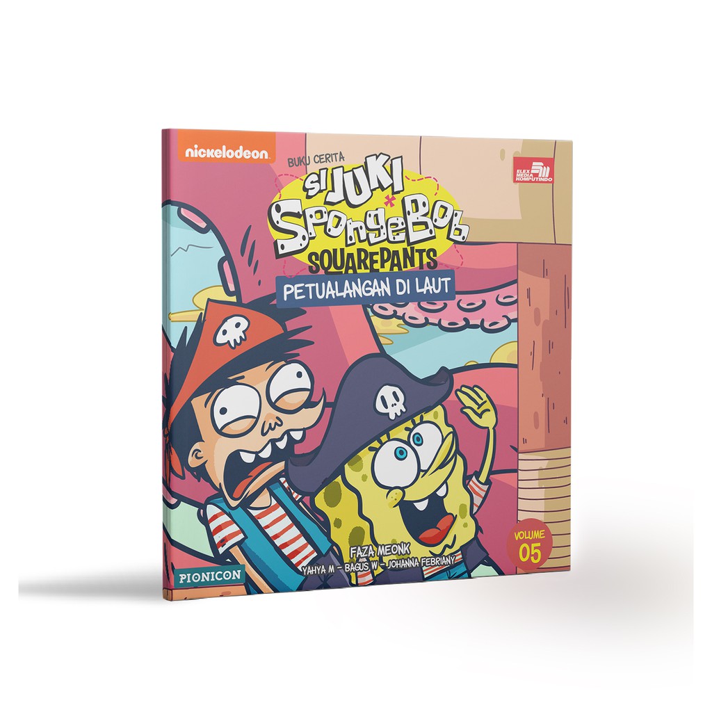 Buku Cerita Si Juki X Spongebob Squarepants: Petualangan di Laut