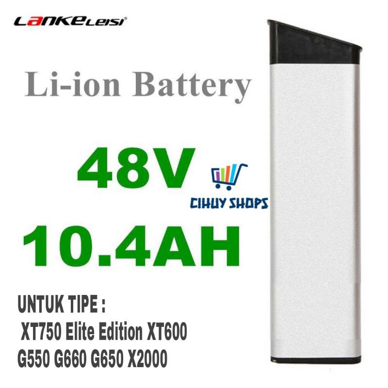 Baterai Sepeda Listrik Lankeleisi XT750 Elite XT600 G550 G650 G660 X2000 Battery Elektrik Bike