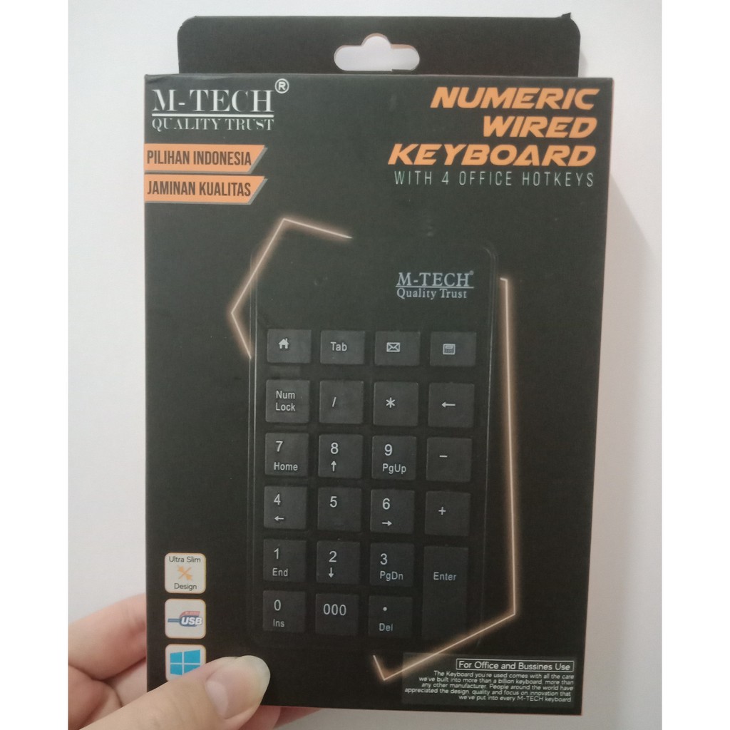 KEYBOARD NUMERIC CABLE NUMPAD KEYPAD USB M-TECH