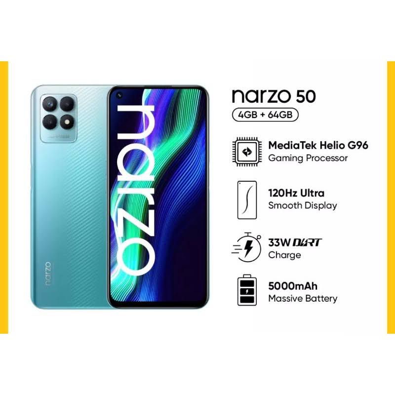 Realme Narzo 50 4/64 Garansi Resmi