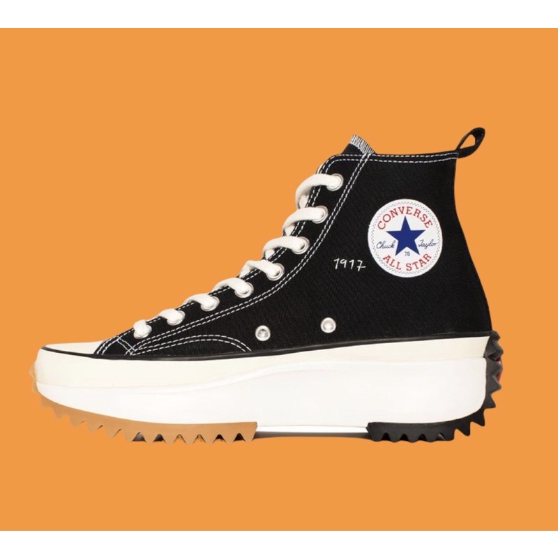 Converse Run Star High Hike  X JW Anderson Black White Original