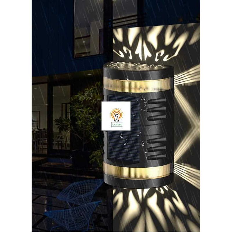 Lampu Dinding Solar Tenaga Surya Anti air Lampu teras Dekorasi Lampu Taman Lampu solar Outdoor