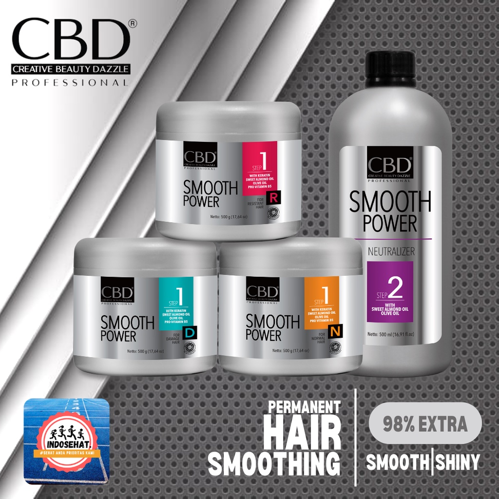 CBD Professional Smooth Power Step 1 Damaged Resistant Normal Hair Smoothing Step 2 Hair Neutralizer