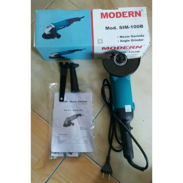 Mesin Gerinda MODERN SIM-100B / Angle Grinder / Mesin Gurinda Mesin Potong Keramik Besi Amplas