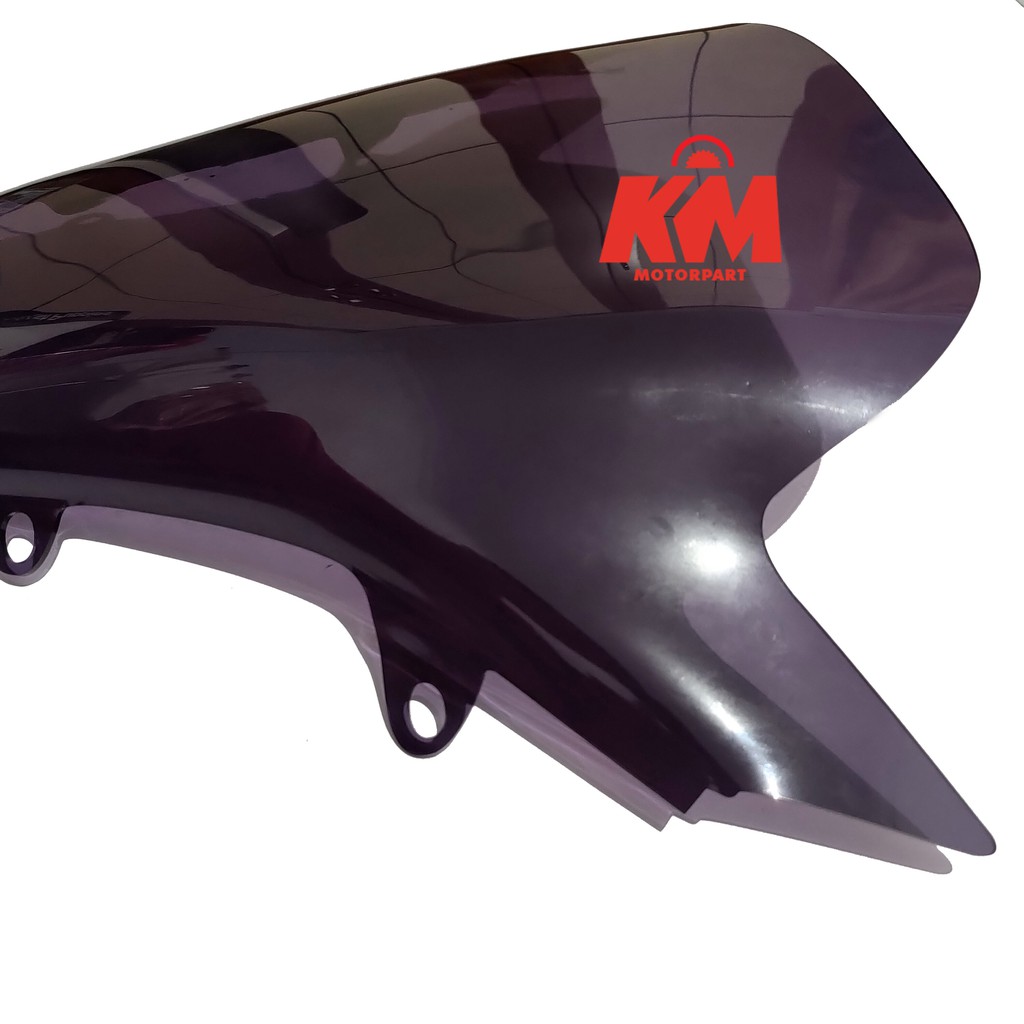 Visor Windshield PCX 160 New Variasi Tinggi 42,3 cm Tebal 3mm Hitam dan Bening