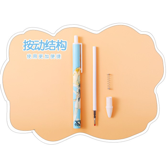 Pulpen ANIME 1 Set isi 6 / Set Bolpoin ANIME 6 in 1 / Set Pulpen Karakter 6in1 / Pulpen Gel Karakter / Bolpoin Naruto Demon Slayer One Piece Dr. Stone / Pulpen Astronot Lucu