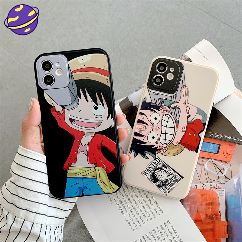 One Piece Luffy Mobile Phone Case Popular Style for IPhone 6 6s 7 8 Plus X Xs 11 12 Pro Max Personalized Lens Protection Cover