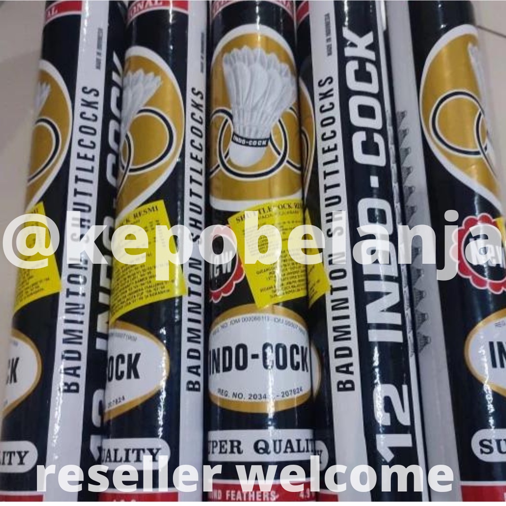 Shuttlecock Badminton Indo-cock Hitam cock bulutangkis indocock murah