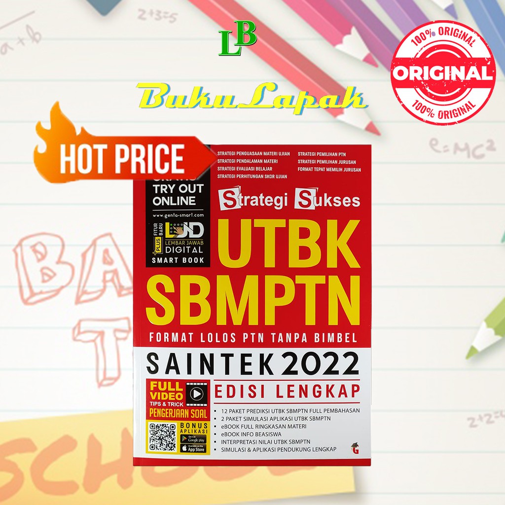 BUKU SBMPTN 2022 SAINTEK: STRATEGI SUKSES UTBK SBMPTN SAINTEK 2022 - BUKU UTBK