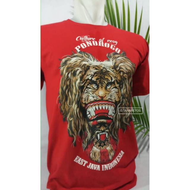 KAOS BUDAYA BARONGAN PONOROGO TERLARIS JIEGEX JEGEX  BR003 M