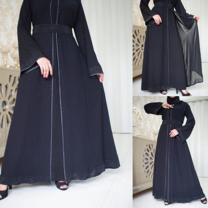 BAYAR DITEMPAT✔️New Abaya Gamis Maxi Dress Arab Saudi Bordir Zephy Turki Umroh Dubai Turkey India ko