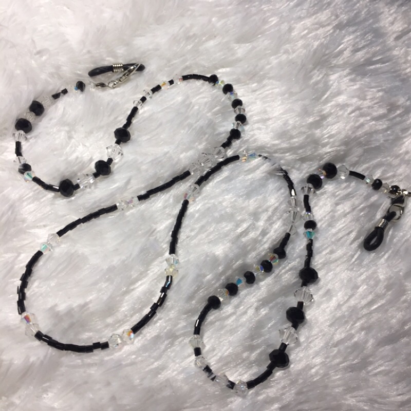 tali masker mix swarovski bicone