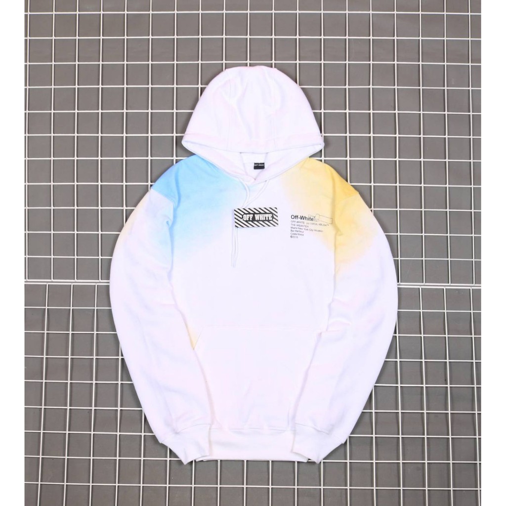 JAKET SWEATER HOODIE BS OF WHITE RAINBOW UNISEX PREMIUM QUALITY