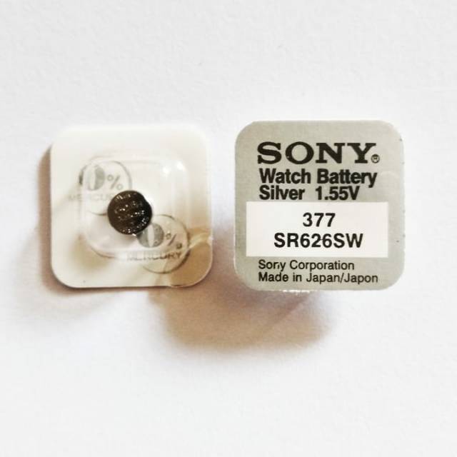 Baterai Sony 377 SR626SW Sony 626 Original Baterai Jam Tangan Singel Pack