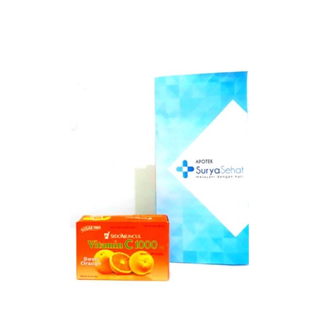 Sidomuncul C 1000 Orange / Lemon 1 box isi 6 sachet