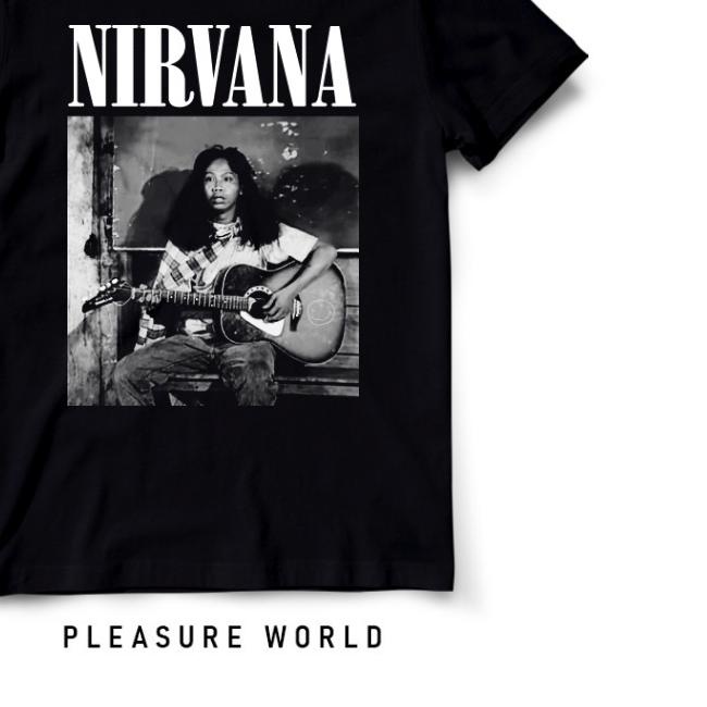 Kaos Band Nirvana x Mandra | Baju Mandra Nirvana| Pleasure World