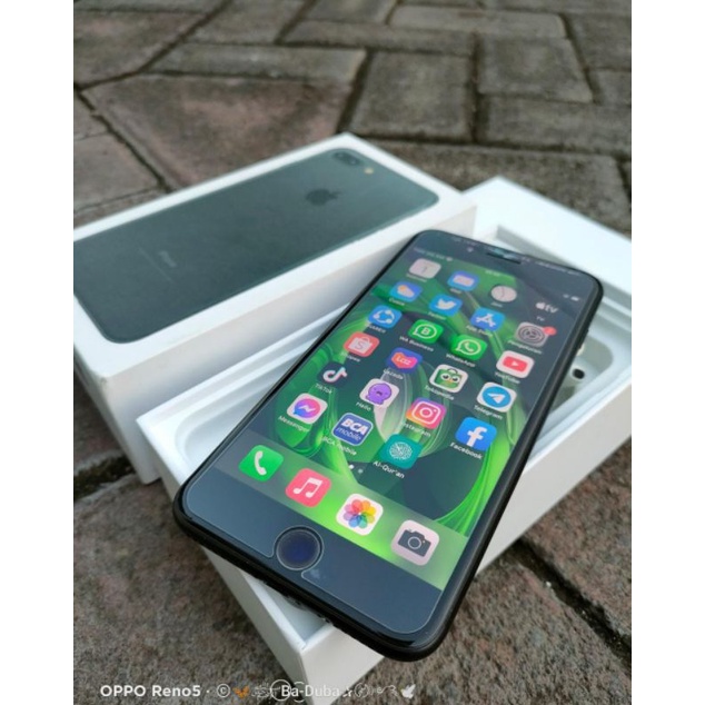 iphone 7 plus 256 gb iphone 7 plus 128 gb iphone 7 plus 32 gb ibox dan inter lengkap fullset mulus lussssss semua ya bossku bh 90 up siap pakai titik tanpa koma ya bosskouuuhhh