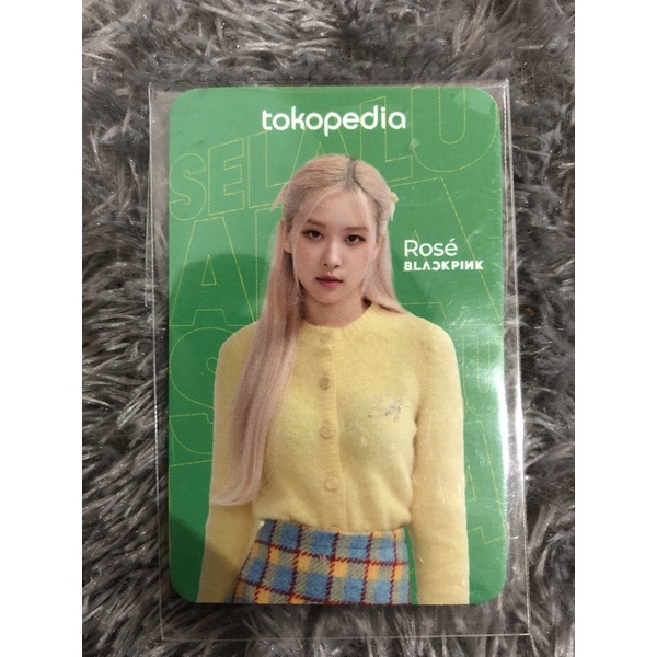 PHOTOCARD ROSE BLACKPINK TOKO HIJAU