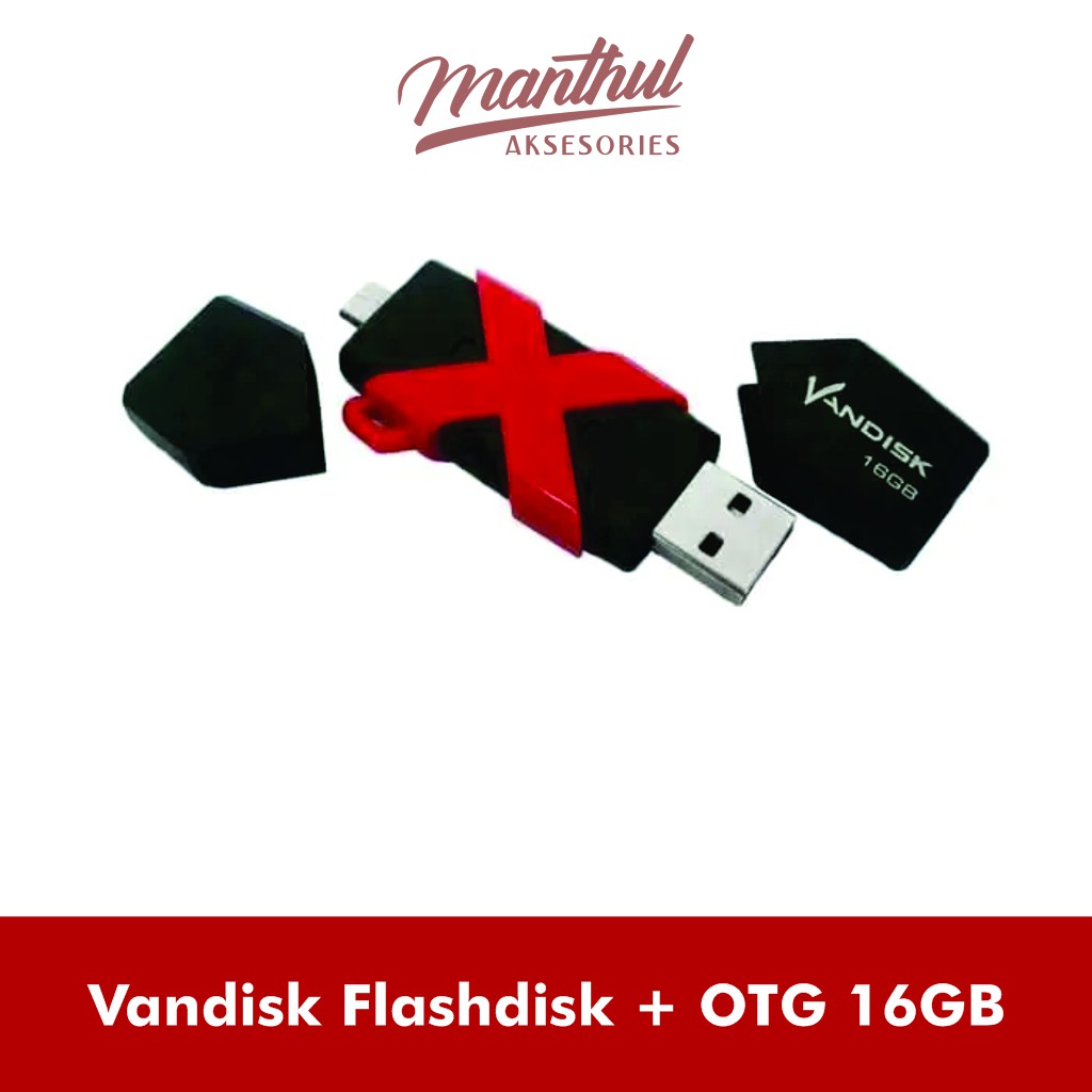 Vandisk Flashdisk + OTG 16GB USb dan micro usb