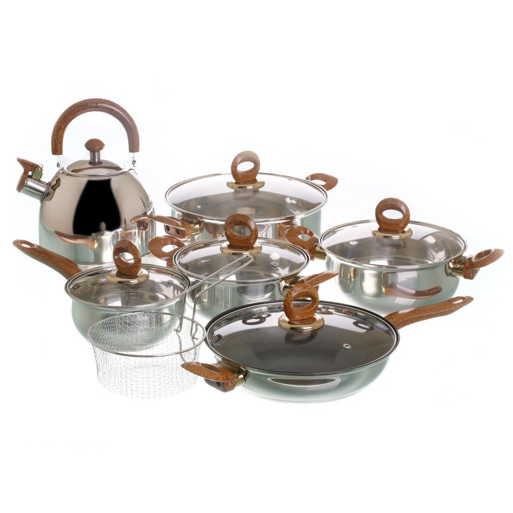 Vicenza Cookware Set Peralatan Masak Memasak Panci Wajan V813