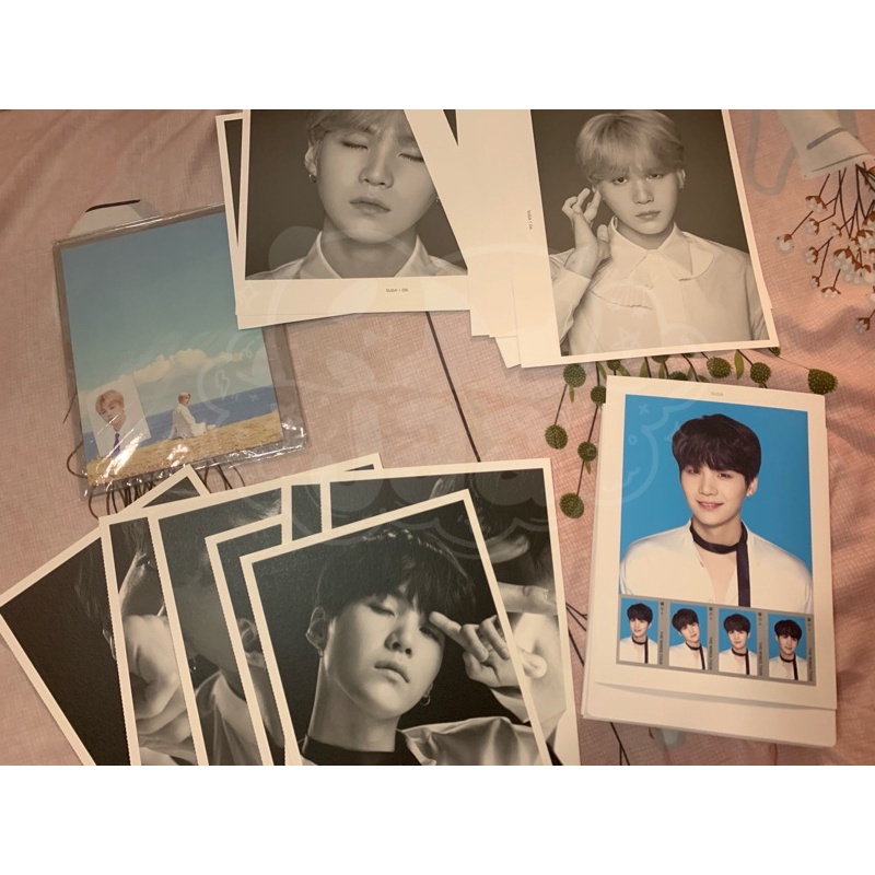 BTS OFFICIAL MERCH FACE PHOTO WINGSTOUR SUGA POSTCARD+ID SG JIMIN (READ DESC)