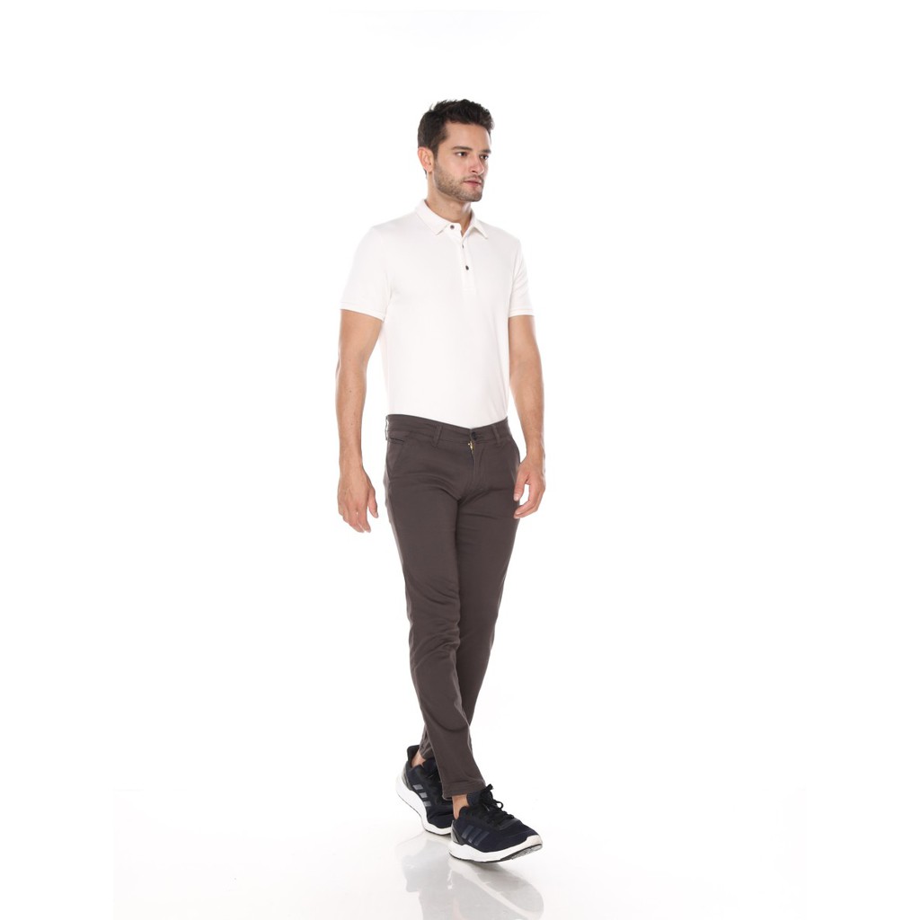 CELENA PANJANG PRIA HUBER CHINO / CHINOS GREY ABU ABU STRECHT PREMIUM