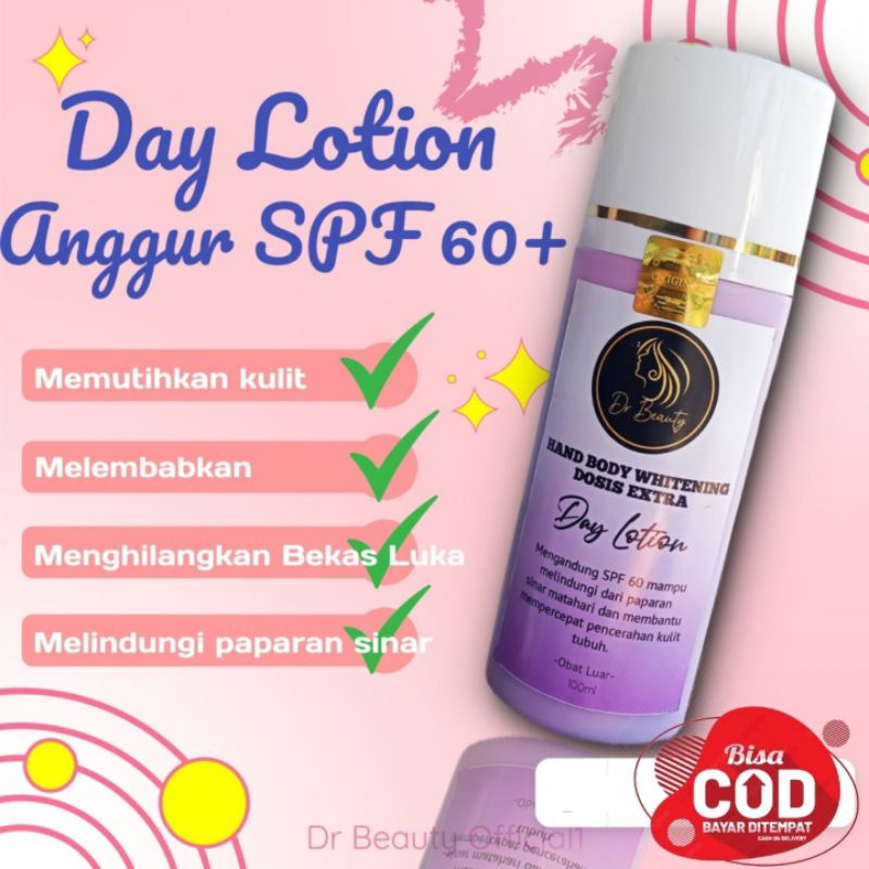 ECER Handbody Lotion Klobe+ Whitening Glow Extra Anggur SPF 70+ (BPOM &amp; Original)