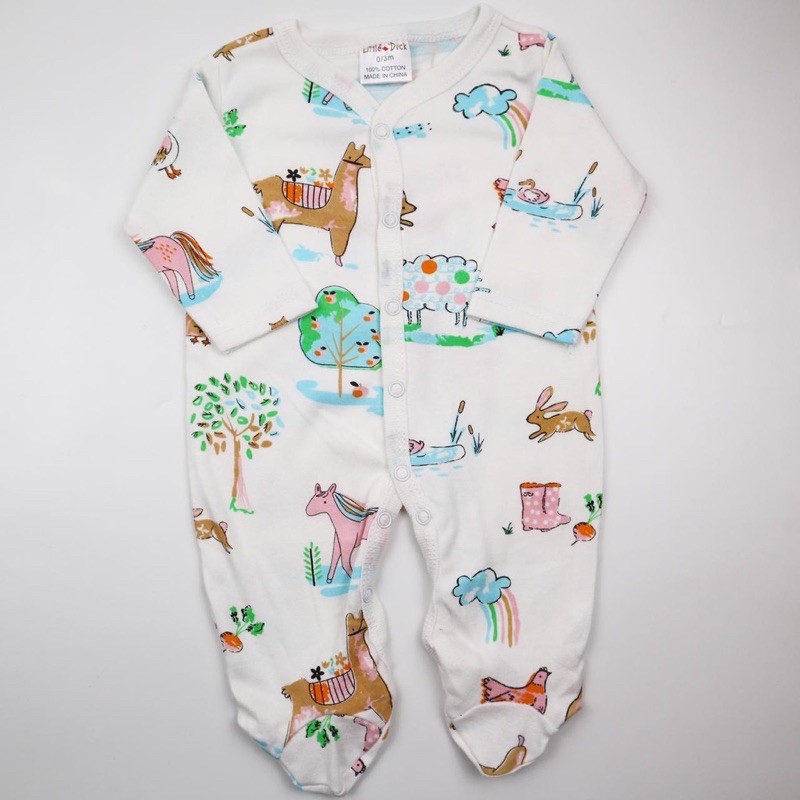 Sleepsuit motif apple r bahan lembut 100% cotton